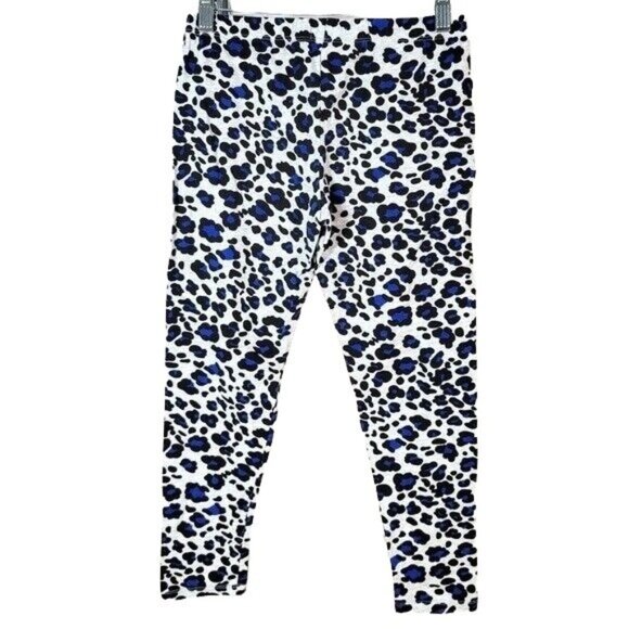 2/$15 Epic Threads Girls Animal Print Leggings White Black Blue XL Pull On Pants - Picture 5 of 7